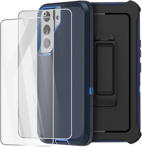 Vista 16 de AICase Funda protectora resistente para Samsung Galaxy S22 de 6.1 pulgadas (negra)