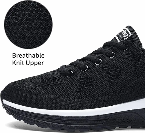 Vista 3 de GOOBON Tenis femeninas Air zapatillas para tenis deportes entrenamiento gimnasio correr tallas 55-10