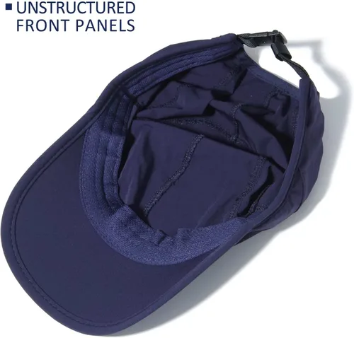 Vista 4 de GADIEMKENSD Gorro elástico para correr con ala suave, secado rápido, no estructurado, unisex para adultos