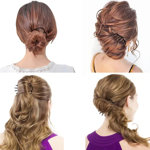 Vista 2 de 10 peines laterales en forma de U estilo francés estilo vintage para recoger, accesorios para mujeres y niñas