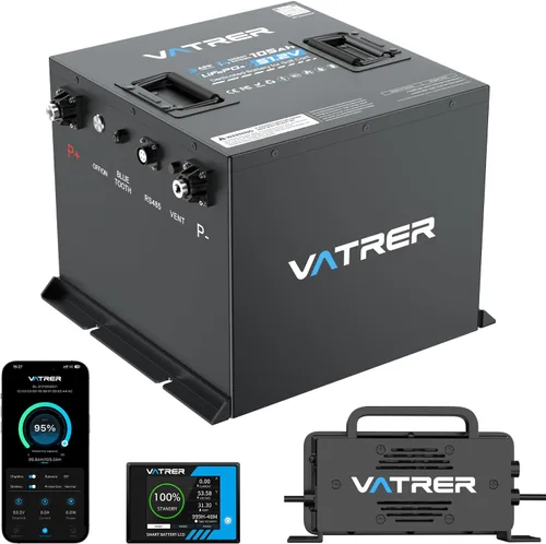 Vista 11 de VATRER POWER Batería del carro de golf del litio de 48V 105Ah, UL2271