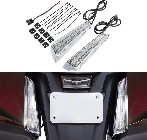 Vista 7 de TCT-MOTORPARTS Luces LED de panel de llenado de alforjas traseras para Honda Gold Wing GL1800 2018-2024