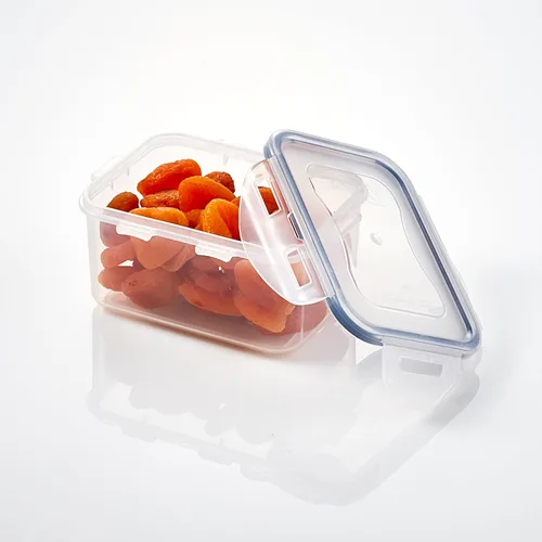 Vista 2 de Lock & Lock - Recipiente rectangular hermético para alimentos, juego de 6 (15 onzas cada uno)