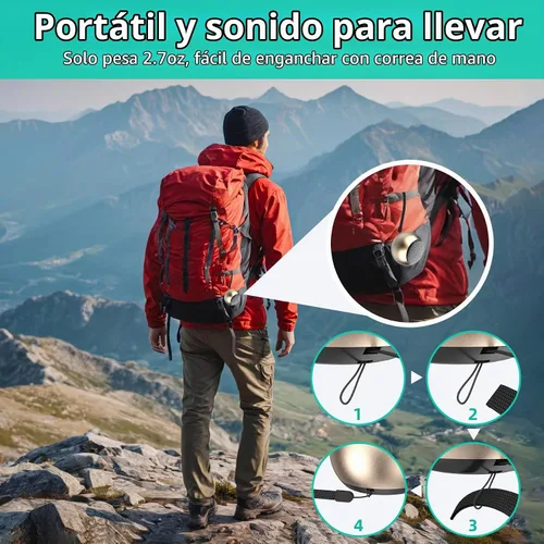 Vista 4 de Paquete de 2 mini altavoces portátiles, altavoces pequeños Bluetooth, micro altavoz inalámbrico para teléfono/PC/tableta, batería recargable