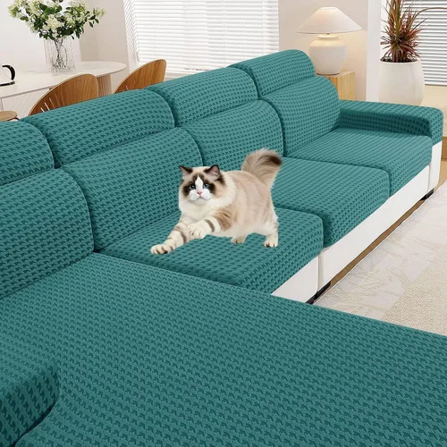 Vista 74 de MAXIJIN Fundas de cojín elásticas de terciopelo para sofá, funda de cojín suave de repuesto para sofá de dos plazas, protector de asiento