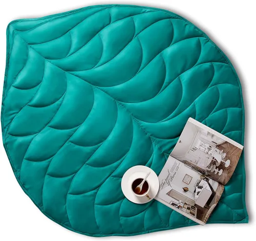 Vista 19 de Kaisa Manta con Peso para Adultos (5 libras, 23" x 29"), Manta de Regazo con Peso Suave Lavable a Máquina, Mantas Pequeñas Pesadas con Cuentas