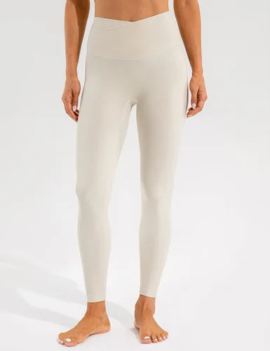 Vista 3 de Ukaste Leggings de yoga de cintura alta Studio Essential para mujer, sensación desnuda, longitud 78