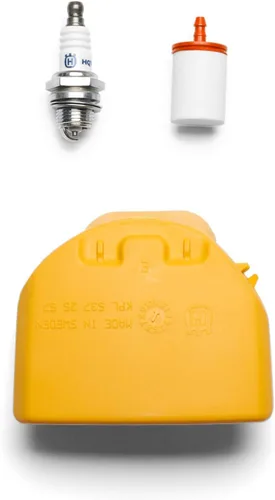 Vista 2 de Husqvarna 599333701 Kit de mantenimiento de motosierra 455R/460R, kit de afinación de piezas de motosierra fácil de instalar, incluye filtro