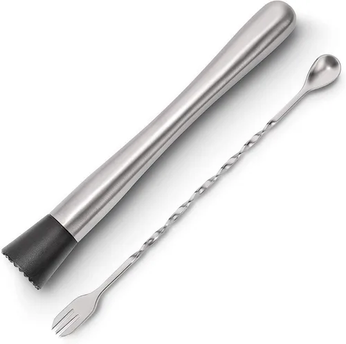 Vista 7 de NATURELAND Food-Grad - Juego de herramientas de acero inoxidable 304 para mezclar y mezclar, apto para lavavajillas, crea deliciosos mojitos y otras