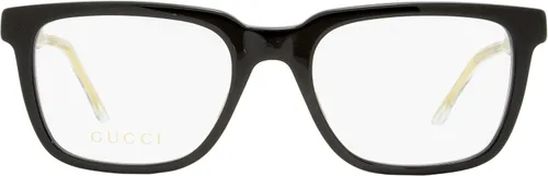 Vista 2 de Gucci GG 0560O 001 - Lentes rectangulares de plástico negro de 2.087in, Negro