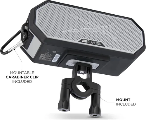 Vista 5 de Altec Lansing – Altavoz Bluetooth portátil HYDRABLAST 2.0, Resistente al agua IP67, Potencia de salida de 20W, Altavoz Bluetooth magnético (Raiders)