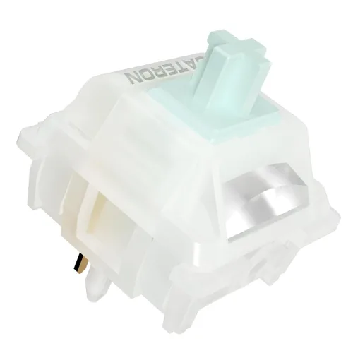 Vista 14 de Interruptores de teclado Gateron Cream, interruptores táctiles pre-lubricados RGB de doble etapa con resorte de 5 pines, completos de POM con poste