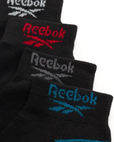 Vista 5 de Reebok Calcetines básicos acolchados de corte cuarto para niño (paquete de 6)