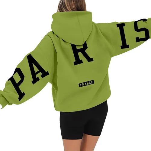 Vista 3 de Sudaderas con capucha para mujer, sudadera de talla grande, suéteres para mujer, sudaderas con capucha para mujer