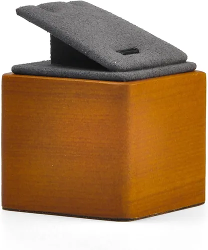 Vista 2 de Oirlv Soild - Soporte de exhibición para pendientes de madera (gris)