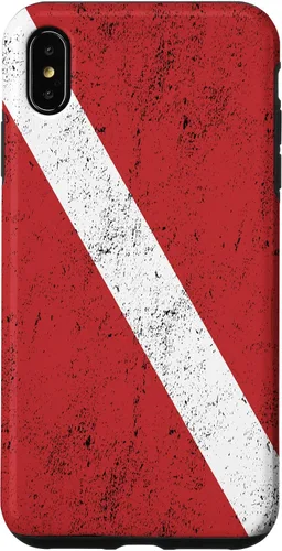 Vista 11 de Bandera de buceo para iPhone 16 para buceadores con funda de efecto envejecido
