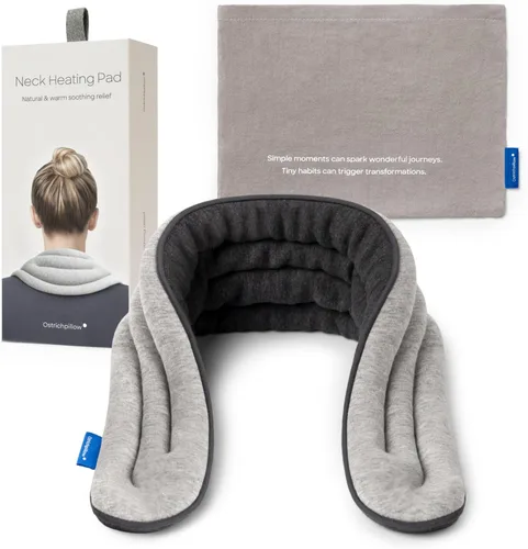 Vista 8 de Ostrichpillow - Envoltura para el cuello con calefacción para microondas, terapia suave de calor y frío