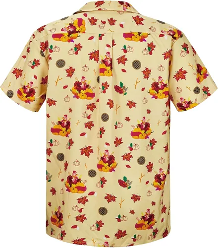Vista 87 de Camisa hawaiana para hombre, con estampado floral, cómoda, con botones, casual, manga corta, ropa de playa para hombre