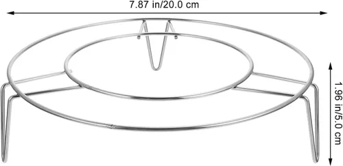 Vista 2 de Stainless Steel Steaming Rack Footed Base for Kitchen Cooling