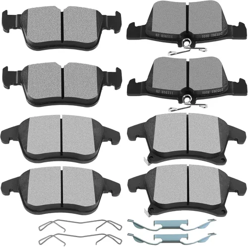 Vista 13 de SCITOO Juego de pastillas de freno de disco delanteras y traseras de cerámica para Ford Explorer 1995-2001, 1998-2002 para Ford Ranger, 1997-2001