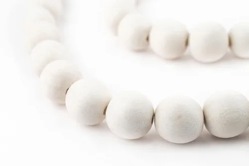 Vista 246 de TheBeadChest: cuentas de madera redondas naturales de 0.315 pulgadas, cuentas de madera sueltas espaciadoras para fabricar joyas, 4 tamaños