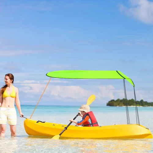Vista 5 de KUUQA Toldo para kayak y canoa para una sola persona