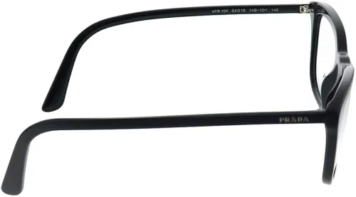 Vista 3 de Prada PR 10VV 1AB1O1 - Lentes de plástico negro para ojo de gato 2126in