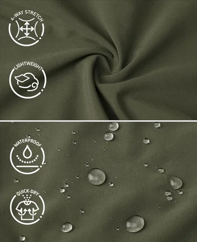 Vista 3 de MIER Pantalones cortos deportivos para correr de 5 pulgadas para hombre con bolsillos, de secado rápido, ligeros, pantalones cortos de entrenamiento