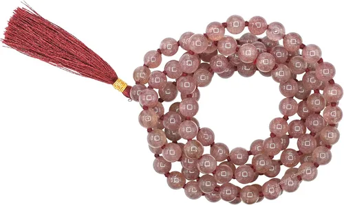 Vista 3 de Amazing Gemstone Japa Mala - Collar de 108 cuentas de oración y pulsera de muñeca Mala para meditación