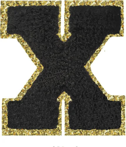 Vista 89 de 3Pcs Letter Patches Varsity Glitters Chenille,SPRT Iron on Blue Letter Patch,Alphabet Cloth Patch for Team Costume Decoration 3.1in Height S