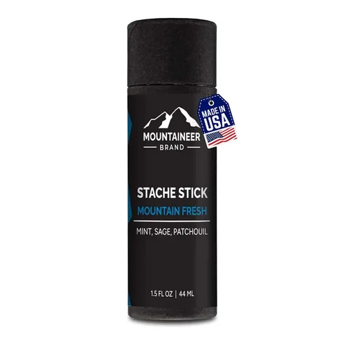 Vista 10 de Mountaineer Brand Stache Stick Aroma de Apalachia Hecho con ingredientes naturales West Virginia Firme y duradero Cera de bigote