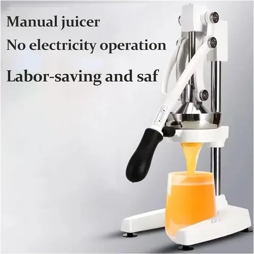 Vista 2 de Exprimidor de cítricos de hierro fundido, máquina de exprimidor de prensa manual, Juicer naranja de hierro fundido resistente de acero inoxidable