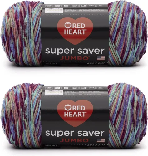 Vista 66 de Red Heart Super Saver Jumbo Ovillo de lana, Amatista