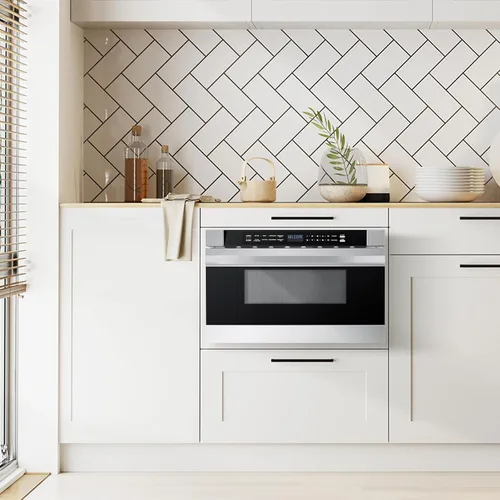 Vista 9 de Midea MM12S2ASZ Horno microondas, cajón de 1.2 pies cúbicos, acero inoxidable, cerradura de seguridad para niños