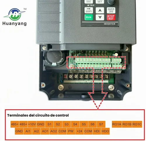 Vista 4 de Convertidor de fase digital VFD 7.5kW 10HP 220V monofásico a trifásico