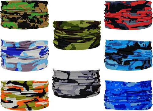 Vista 3 de 8 polainas refrescantes para el cuello, bandanas multiusos para mujeres y hombres