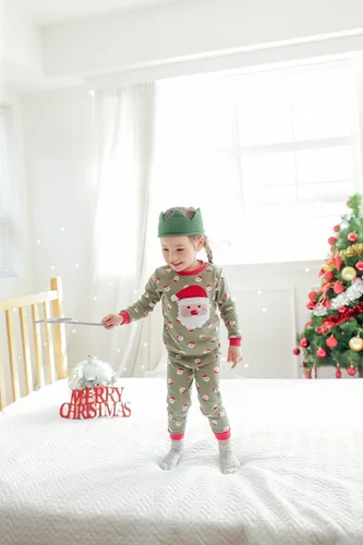 Vista 17 de VAENAIT BABY Infant Toddler Kids Adult Couple Family Matching Women Men Christmas Pjs Xmas Holiday Buffalo Plaid Pajama Set