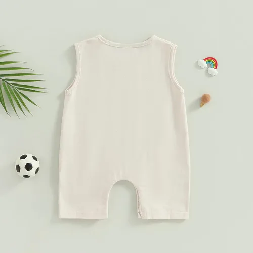 Vista 42 de Mameluco unisex de manga corta para bebé recién nacido, con botones, de una pieza, ropa de color sólido