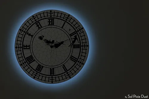 Vista 9 de Peter Pan - Reloj de pared Big Ben - Habitación de bebé - Habitación de guardería - Decoración de habitación de adolescentes - Opcional RGB LED 5V