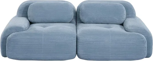 Vista 13 de Sofá comprimido moderno de espuma viscoelástica de 82 pulgadas, sofás seccionales grandes de 2 plazas para sala de estar, sofá modular Cloud que