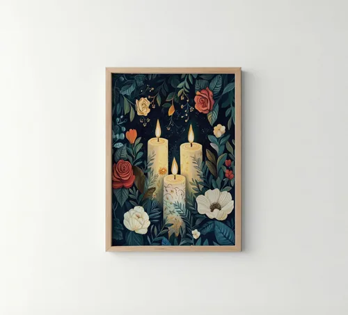 Vista 42 de Póster de Arte de Murciélago, Estilo William Morris Retro de Mediados de Siglo Botánico Victoriano Academia Oscura Decoración Gótica Galería 10a