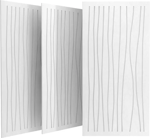 Vista 10 de UMIACOUSTICS Paquete de 3 paneles acústicos grandes absorbentes de sonido, paneles acústicos ignífugos de 48 x 24 x 0.4 pulgadas, paneles Negro