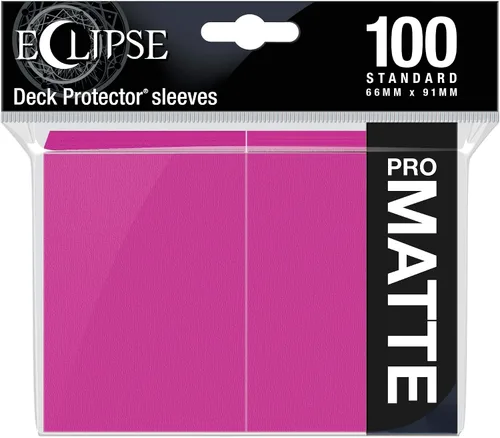 Vista 6 de Ultra Pro E-15616 Eclipse Standard Matte Sleeves 100 Pack-Apple Red