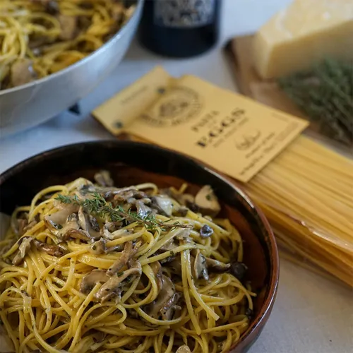 Vista 7 de Morelli Pasta de huevo Tagliolini Pasta italiana - Pasta gourmet - Hecho a mano en pequeños lotes - Fideos de pasta italiana importados - Pasta