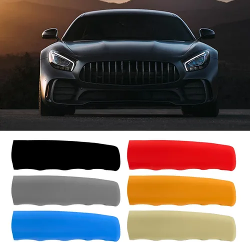 Vista 6 de BESULEN Funda de freno de mano para automóvil, funda antideslizante de silicona para freno de mano, protector decorativo en forma de onda