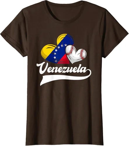 Vista 18 de Camiseta de béisbol venezolana con diseño de corazón y bandera de Venezuela, Negro