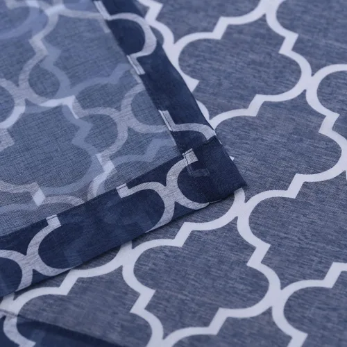 Vista 4 de Superior Cortinas de jacquard en cascada metálicas, detalles de ventana, sólidas, texturizadas, modernas, de transición, estilo tradicional
