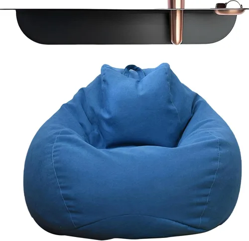 Vista 5 de Puf (sin relleno) para niños y adultos Asiento de puf ultrasuave Puf de almacenamiento de animales de peluche Relleno lavable para organizar