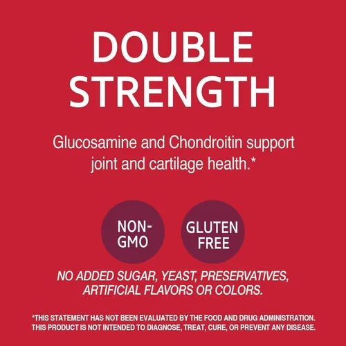 Vista 6 de 21st Century Glucosamina Condroitina 500/400mg - Doble Fuerza, cp 60 Recuento