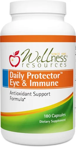 Vista 6 de Wellness Resources Protector diario de ojos e inmune - Luteína, licopeno, zeaxantina, criptoxantina, arándano y más para la salud de los ojos